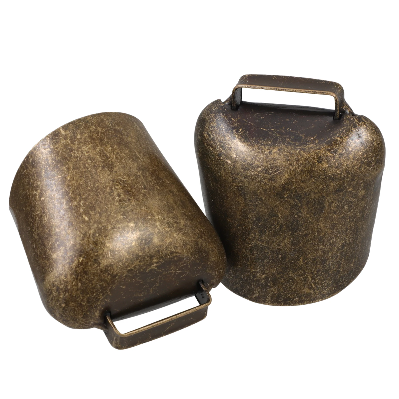 

2 pcs Cattle Sheep Bells Rustic Metal Grazing Cow Farming Pet Collar Mini Animal Hanging Bell DIY Pendant Accessories