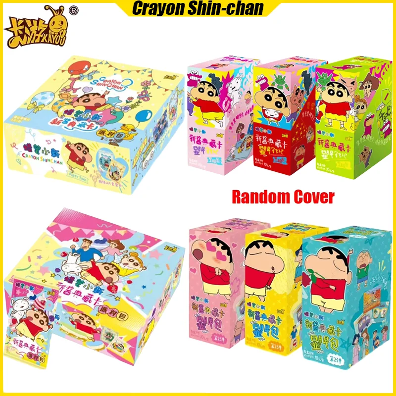 

KAYOU 2-2 Crayon Shin-chan Anime Collection Cards Party Bag Mistery Boxes Board Games Toys Birthday Gifts for Boys and Girls