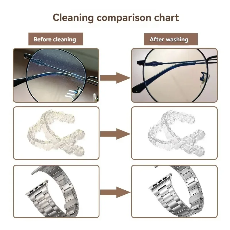 0.9L/35W Ultrasonic Cleaning Machine Commercial Eyeglass and Jewelry Cleaning Machine for Cleaning Jewelry Accessories and Parts