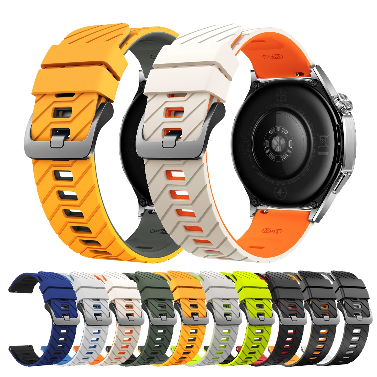 22Mm Silicone Strap…