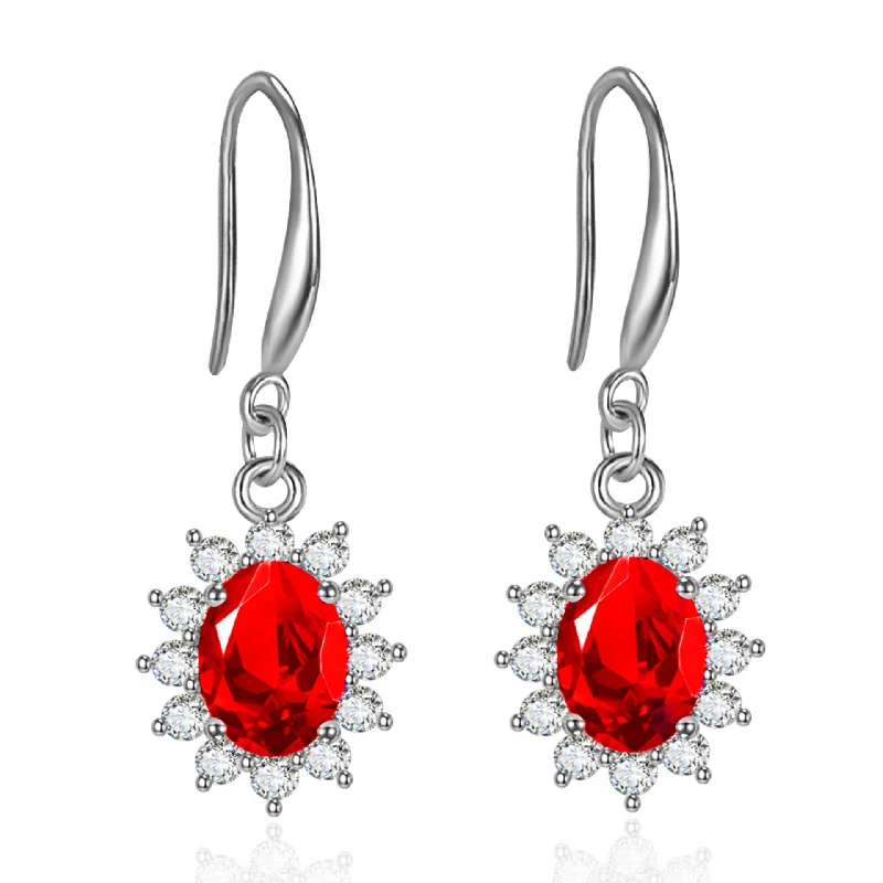 FUIHETYS Silver 925 Jewelry Earrings with Zircon Gemstone Drop Earring for Women Wedding Party Gift Bridal Accessories Wholesale