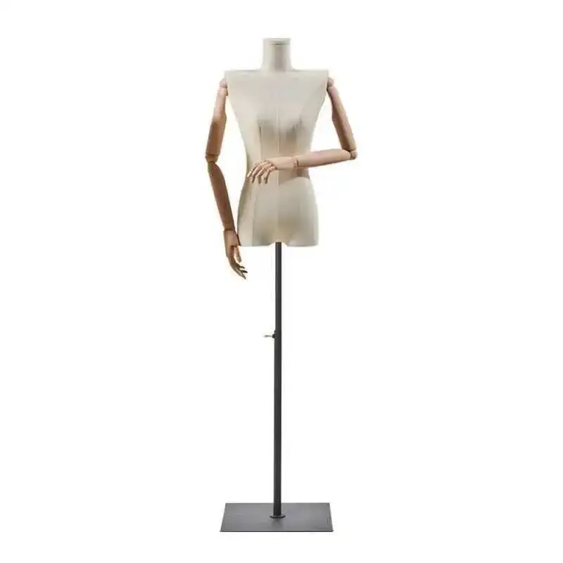 Flat Korean Wedding Mannequins Shoulder Dress Female Shop Mannequins Window Display Stand Clothing Store Half-length Mannequin