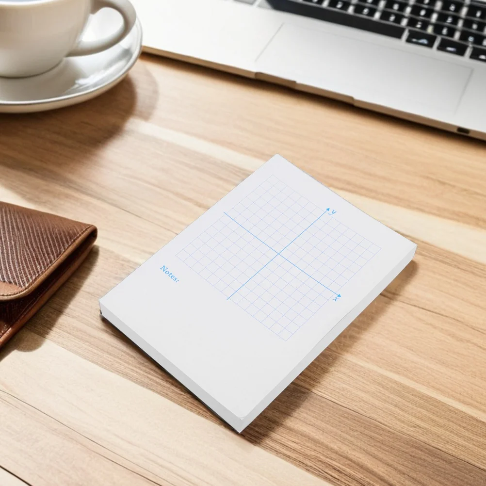 

3Pcs Math Coordinate Practice Notebook Xy Graph Paper Pad for Students Teachers Engineering Classroom Homework