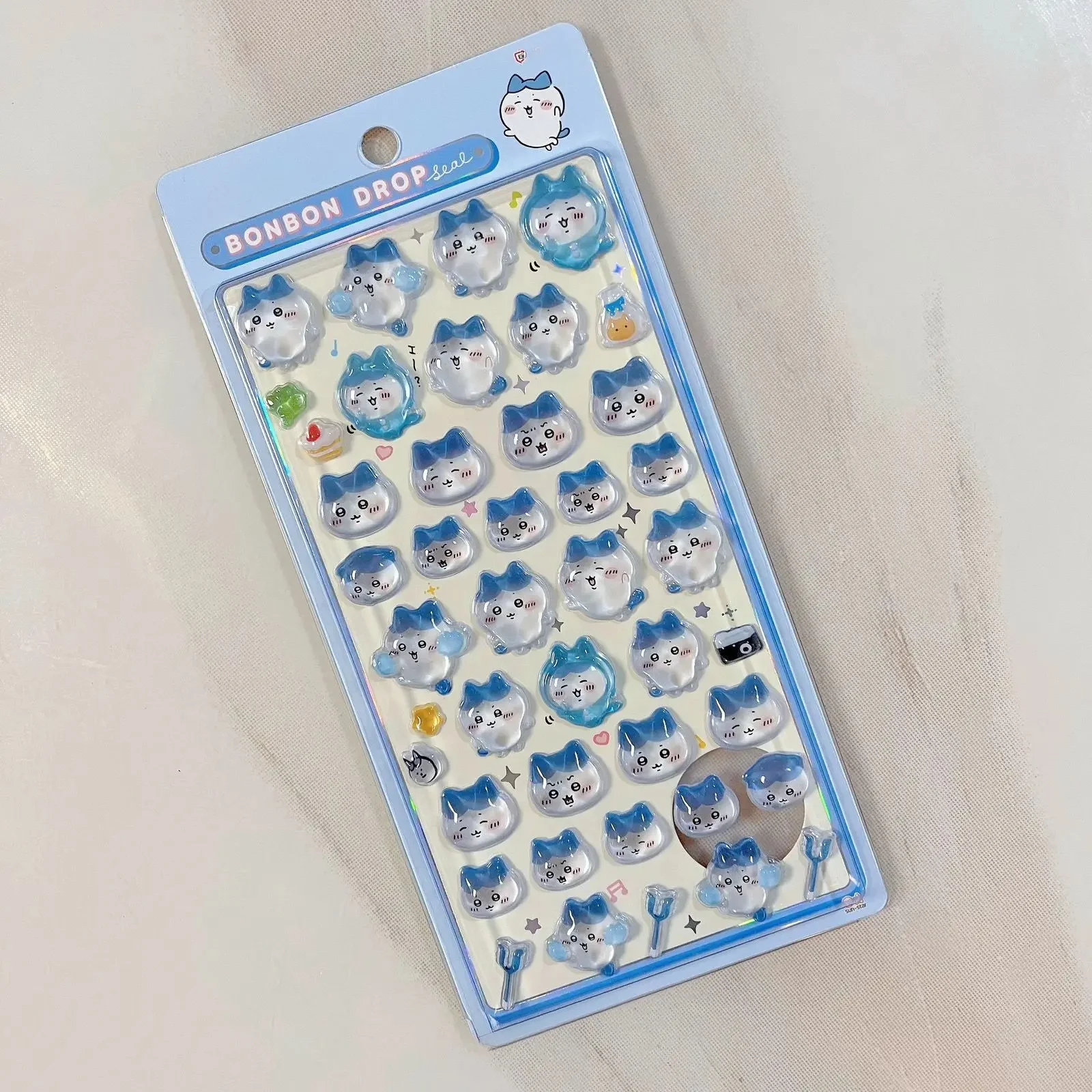 Jiyi  Ckw Cartoon Character New PVC Crystal Three-dimensional Sticker Hachiware Usagi Sticker Super Cute Hachiware Gift view 5
