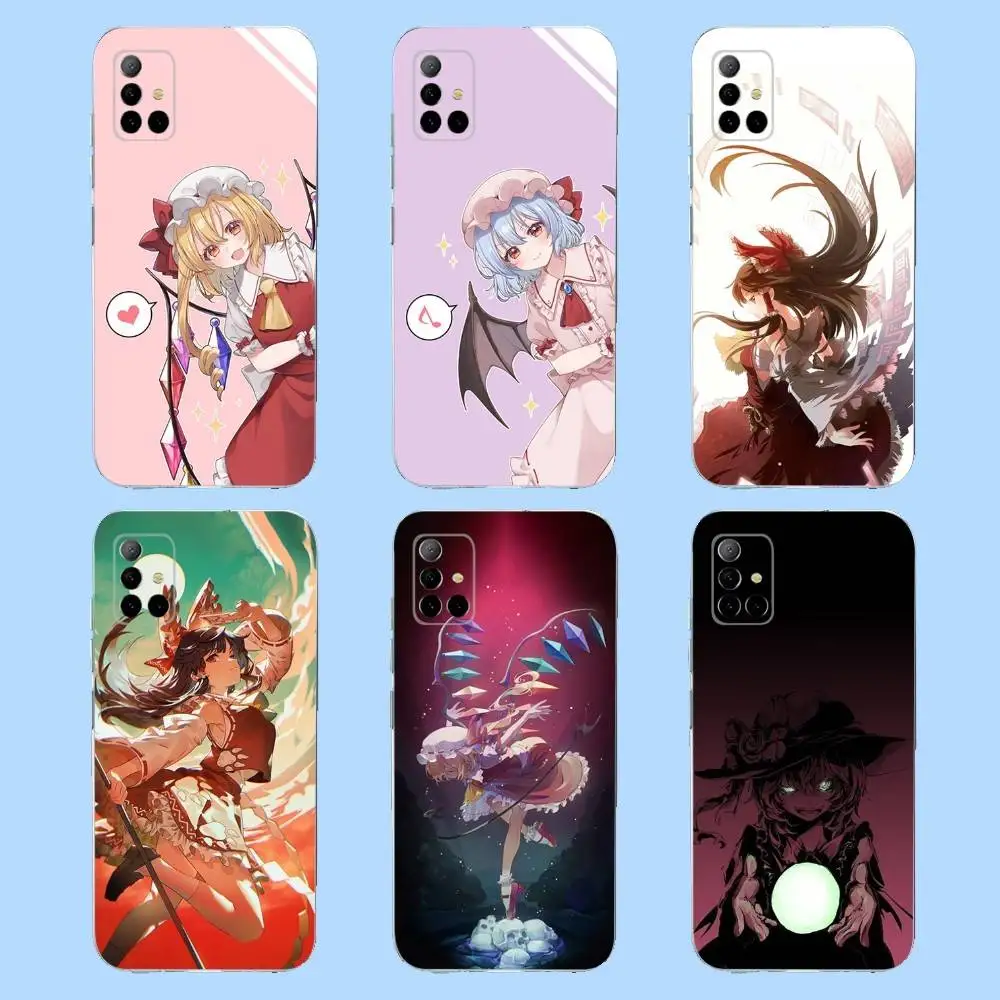 

T-TouHou Project Flandre Phone Case For Samsung S30,23,21,22,20 FE lite,S10,9,PIus Note20ultra Soft Transparent