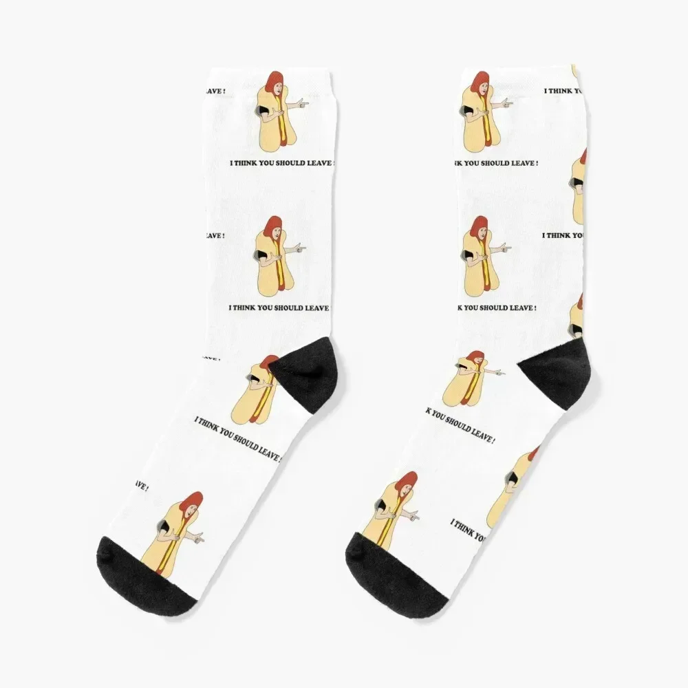 

Hot Dog Car Crash I think you should leave Tim Robinson Socks Crossfit loose Toe sports Male Socks Women's