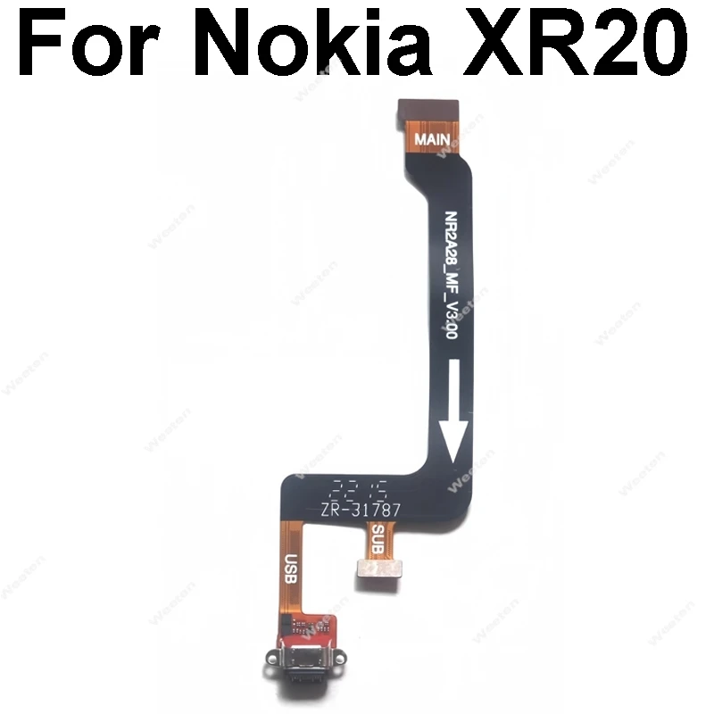 Płytka ładująca USB Port dokujący Elastyczny kabel do Nokia XR20 XR21 X30 Złącze ładowarki USB Elastyczny kabel Płytka Wstążka Części naprawcze — zdjęcie produktu 4