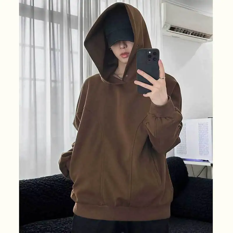 

Spring and Autumn Tide Brand American Retro Hardcore Hoodie Men's High End Sense, Niche High Street Coat