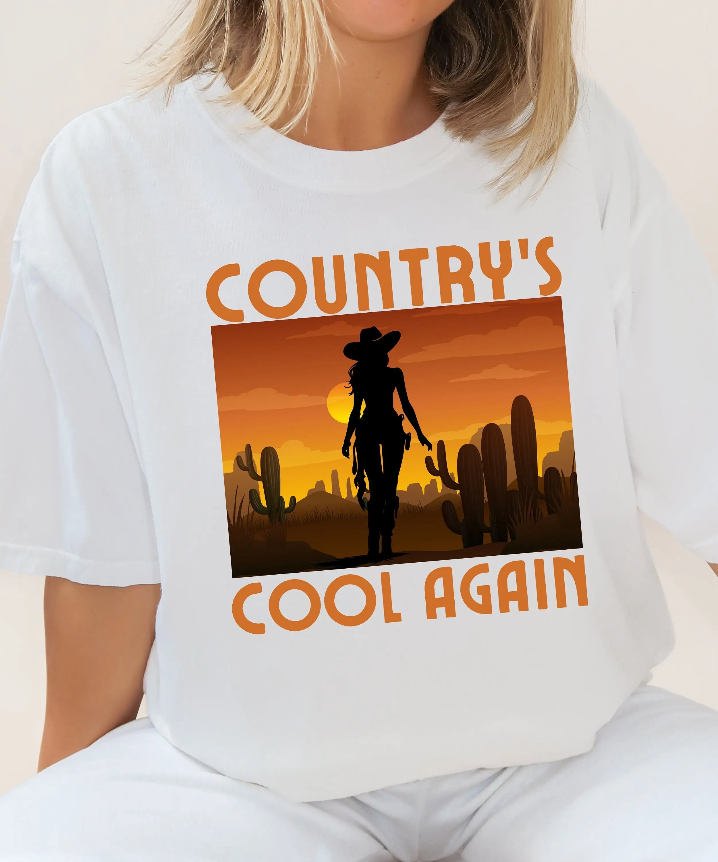 Comfort Colors Country S Cool Again Lainey Cowgirl Power Sunset T Shirt Western Concert Bellbottoms Top For Teen