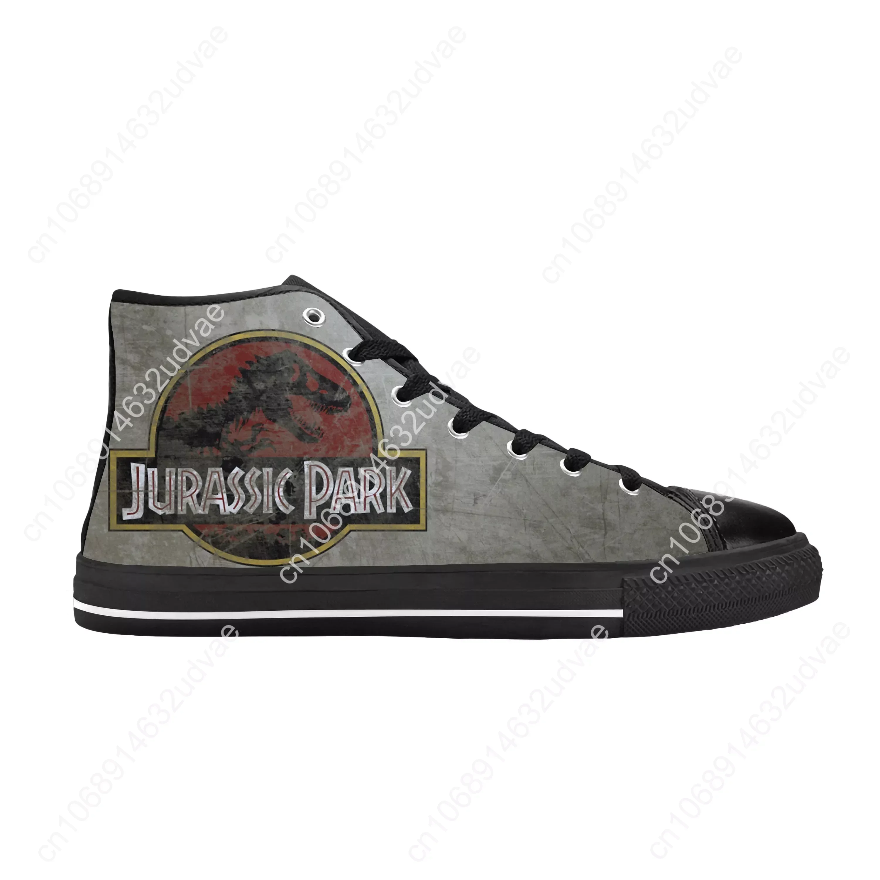 Jurassic Park World Dinosaur Anime Cartoon Manga Casual Cloth Shoes High Top Comfortable Breathable 3D Print Men Women Sneakers