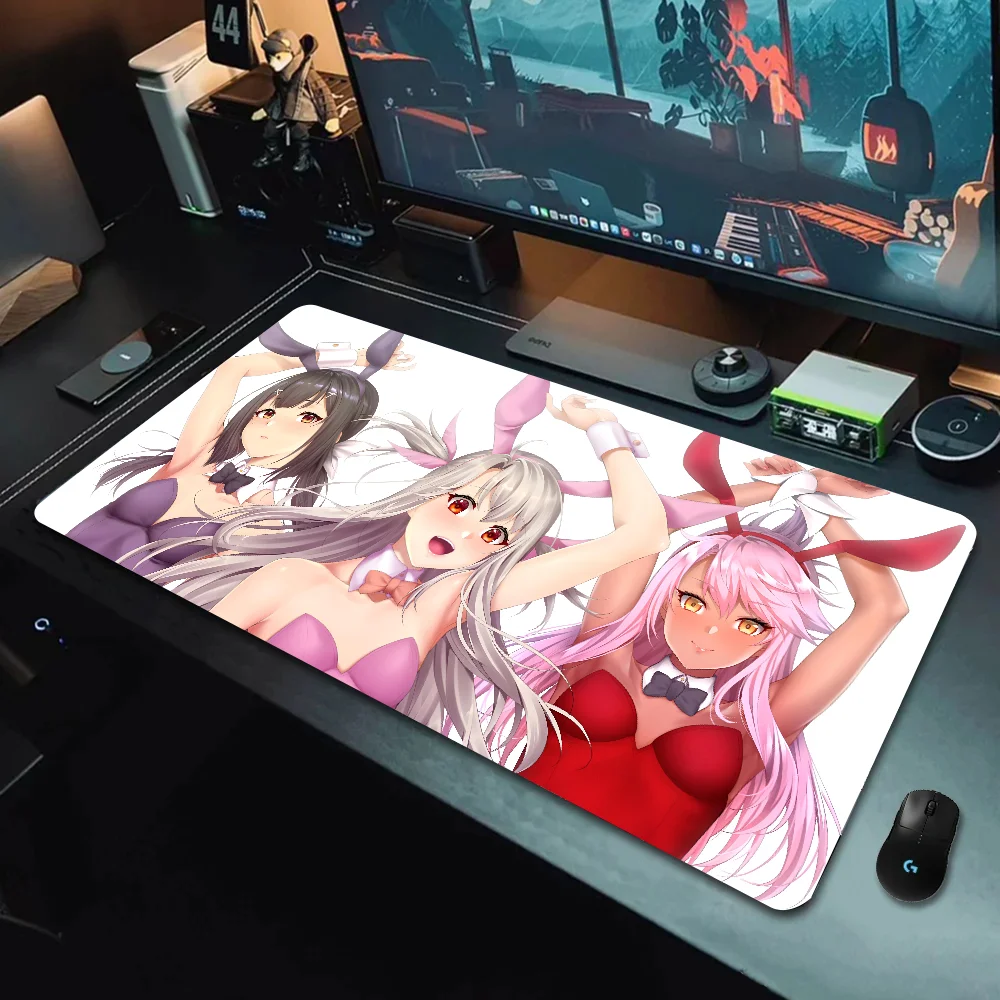 1pc Anime Illyasviel Von Einzbern tappetino per Mouse tappetino da scrivania con Pad accessori da gioco Prime Gaming XXL tappetino imbottito per tastiera