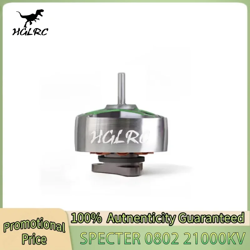 

HGLRC SPECTER 0802 Brushless Motor 21000KV 1S LIPO Compatible 31mm/41mm Propeller for FPV Freestyle Tinywhoop Drone