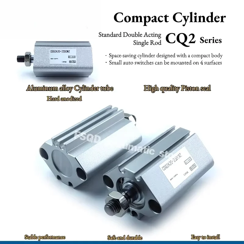 

CDQ2B32 CQ2B32-5 10 15 20 25 30 35 D DC DCZ DZ DM DMZ DCM DCMZ CDQ2B32-10DZ 15D 15DCM Компактный цилиндр CQ2 CDQ2A Пневматический инструмент