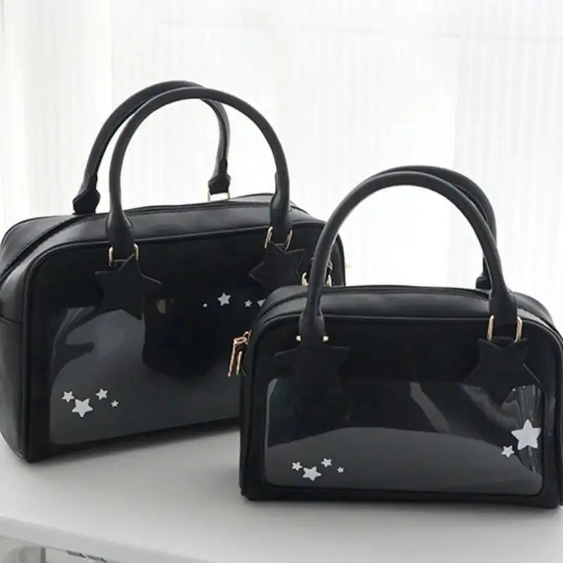 Streetwear Transparent All Match Ita Bags Sweet Y2k Aesthetic Star Women Shoulder Bag Design Fashion Handbags Crossbody