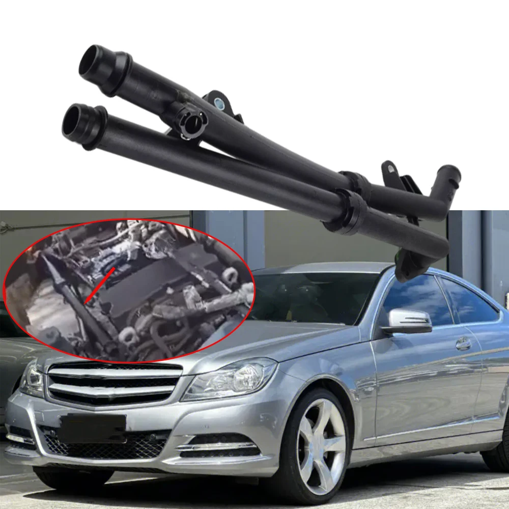 Linha A da tubulação da bomba refrigerante da bomba de água do carro 2712002452 2712002450 2712002452   Para Mercedes C250 Base Coupe/Sport Sedan 1.8L L4