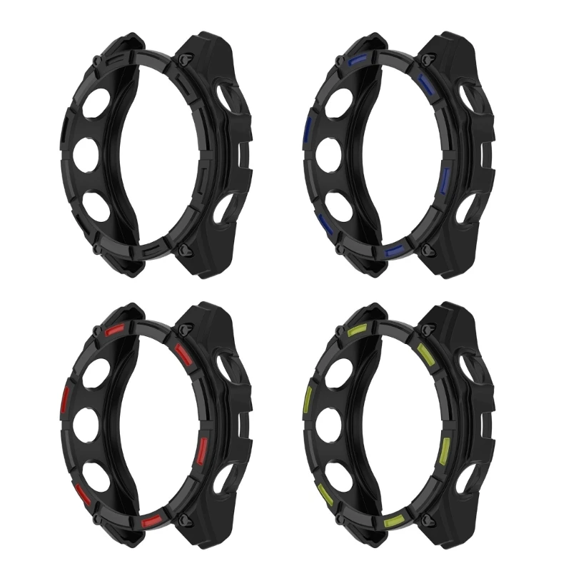 For Garmin 8 Comfort Wear Smartwatch Shell Antiscratch Guard Shockproof Cover Housing, Hollowed Designs for Aesthetics