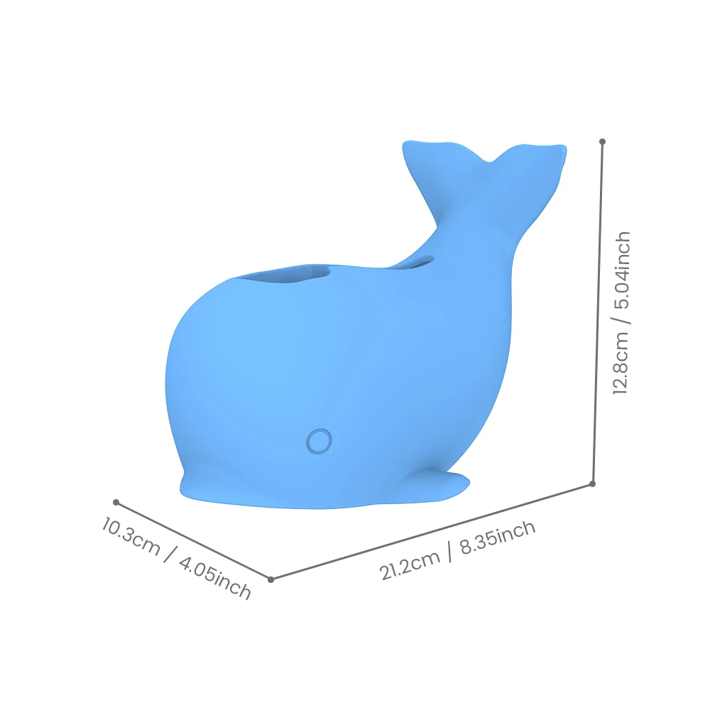 1PC Whale shaped bathtub faucet cover, safety bathtub nozzle protector, adjustable strap, collision buffer