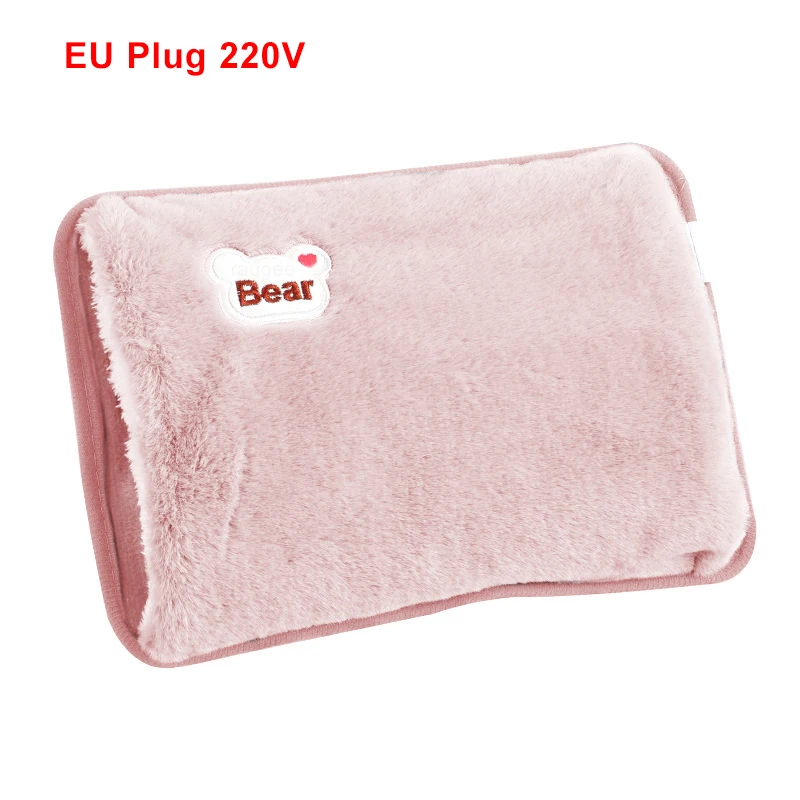 Electric Hand Warmer Bag EU Plug Rechargeable Reusable Hand Warmer For Abdomen Hands Warm Pocket Hot Water Injection Heating Bag