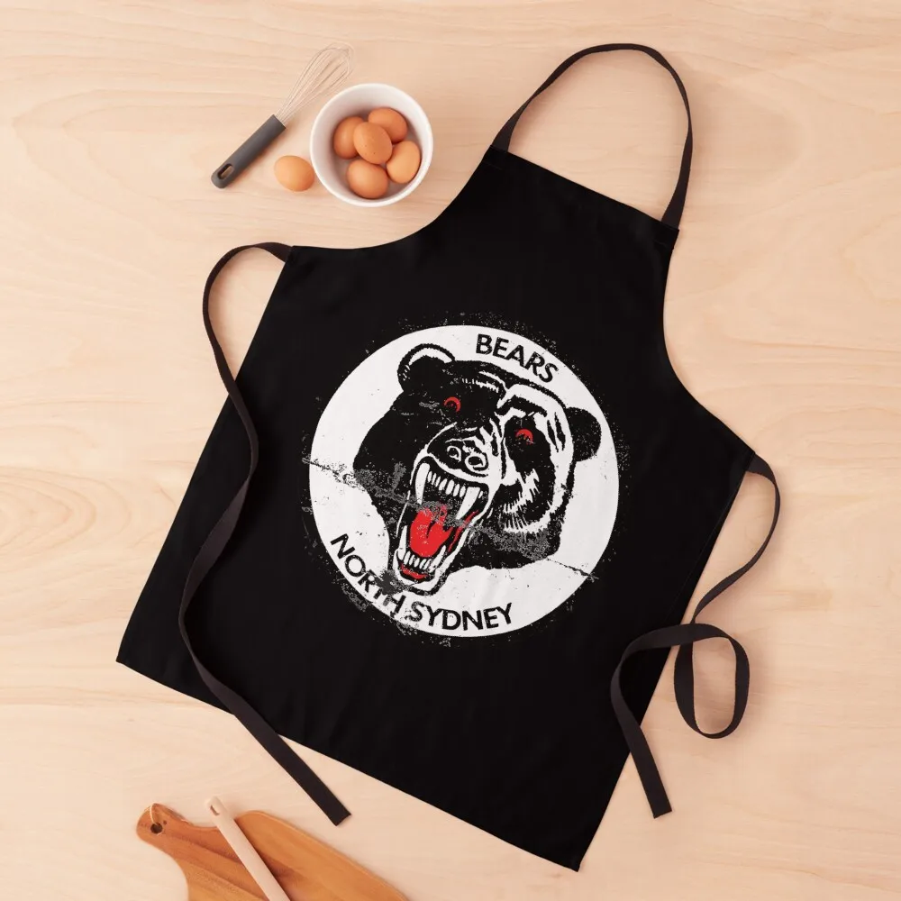 

North Sydney Bears \t Apron Hairdressing Hairdresser Accessories Chef Accessory nail tech supplies carpenter Apron
