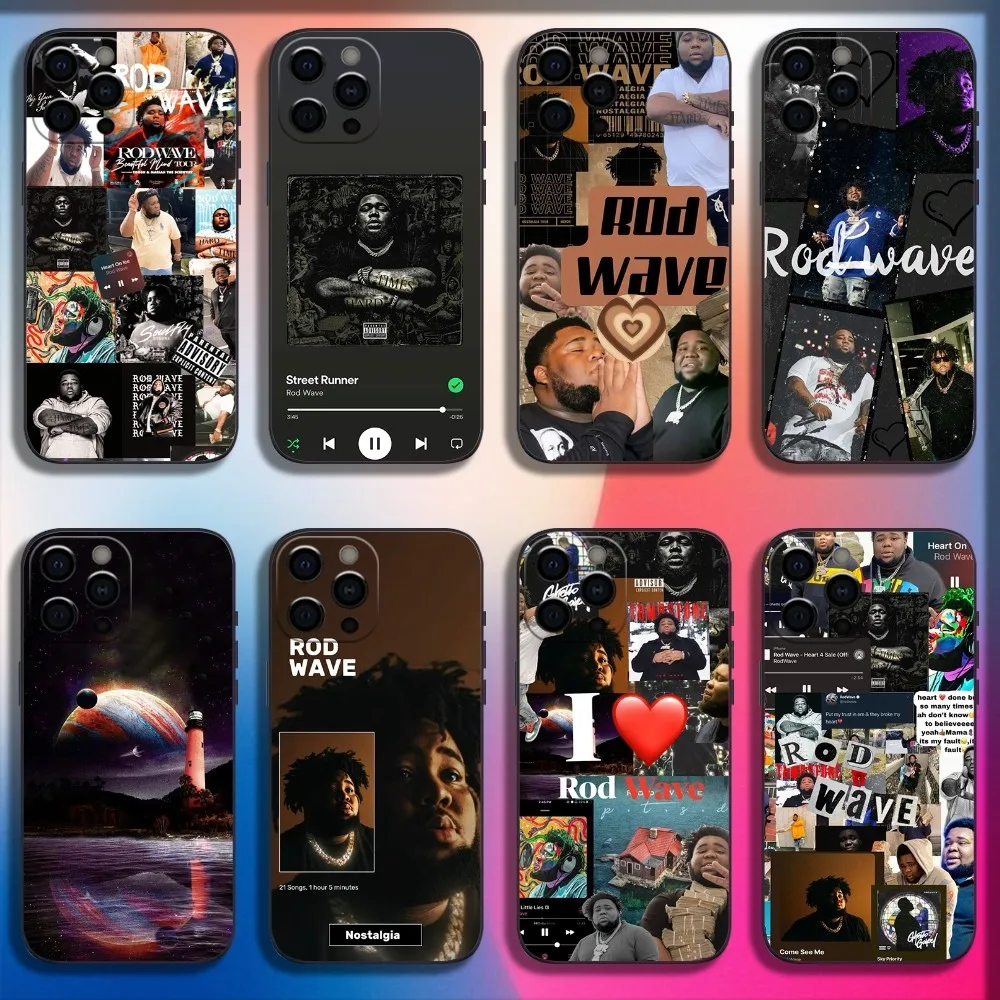 Singer Rapper Rod W-Wave Phone Case For iPhone 16,15,14,13,12,11,Pro,X,XS,Max,XR,Plus,Mini Soft Black Cover