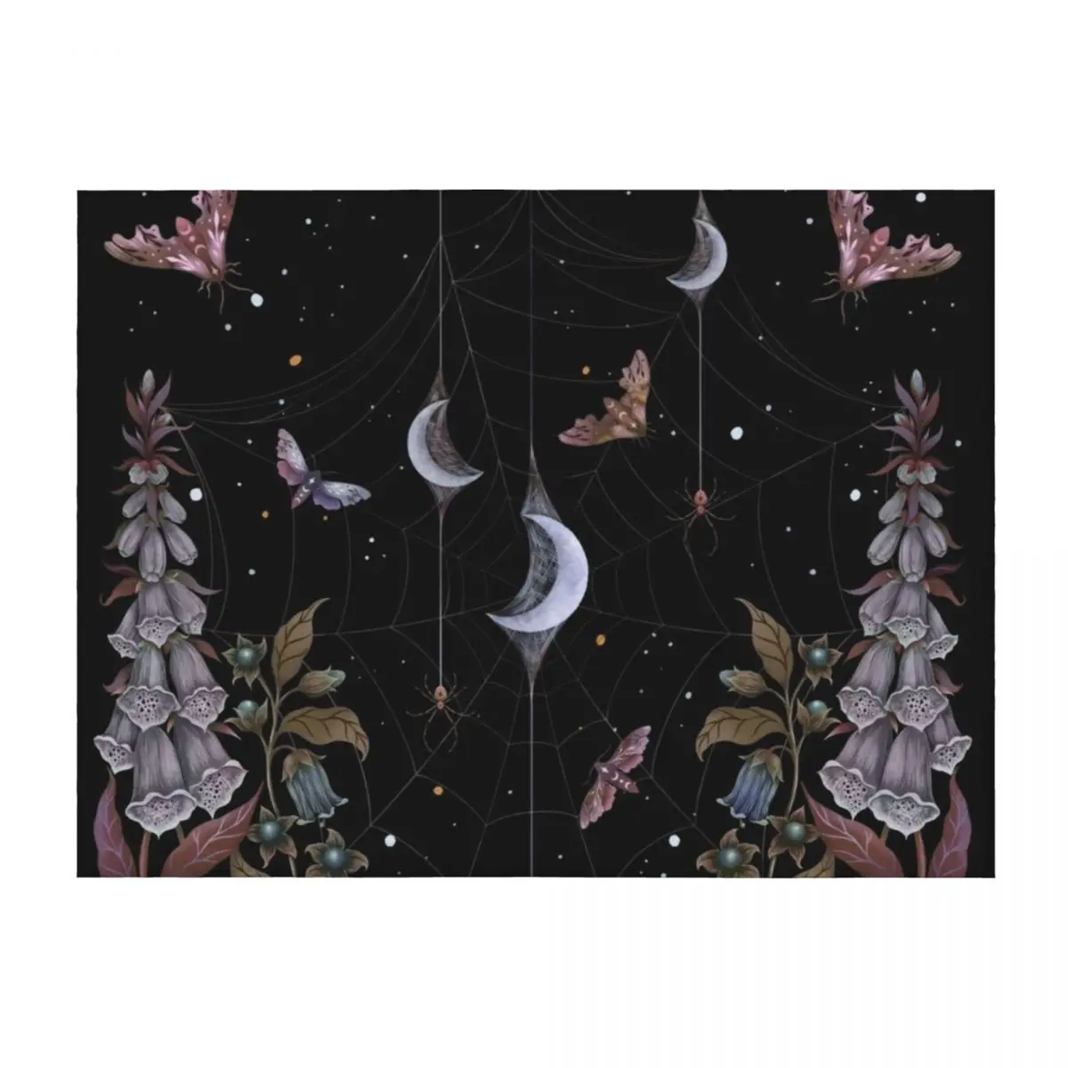

Witch Garden Throw Blanket Blankets For Bed blankets and throws Hairy Nap Blankets
