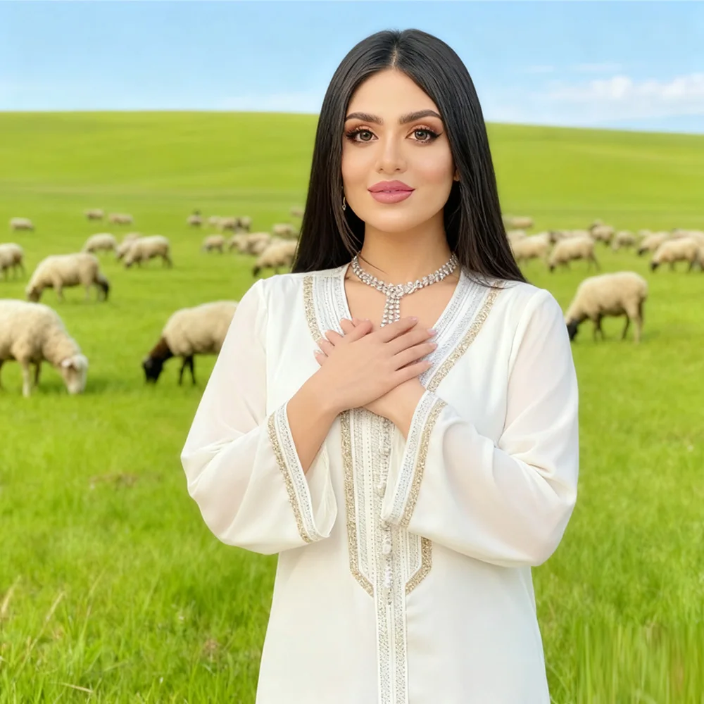 

Ид Вечеринка Абая Платье Комплект Женщин Мусульманский Дубай Абая Турция Vestidos Кафтан Платье Халат 2-х предметный комплект Рамадан Ид Джеллаба Кафтан Новый