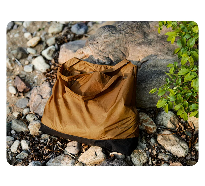 Naturehike Umwelt Tasche Tragbare Große Kapazität Lagerung Tasche Outdoor Camping Lagerung Tasche 20D Nylon Handtasche 28L Picknick Taschen – Detail 11