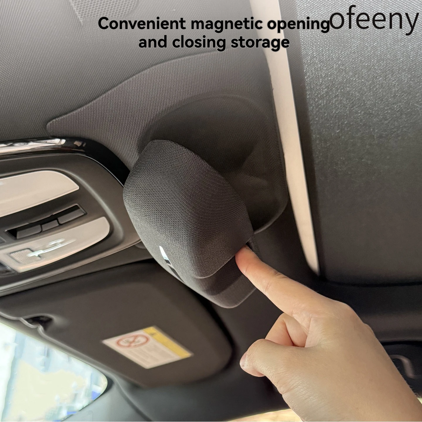 

Car Roof Sunglasses Holder For Volvo XC60 XC90 S90 V90 S60 2018-2026 Auto Interior Glasses Case Clip Storage Box Accessories