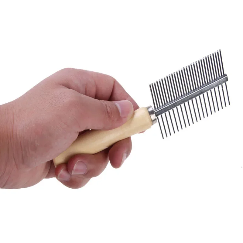 1PC Pet Rake Comb Steel Needles Comb for Dogs Puppy Cat Hairbrush Grooming Tools Dogs Accessories Cat Products