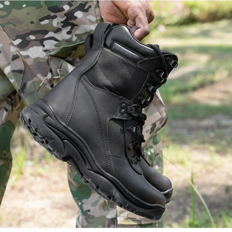 2024Outdoor Men Field Training Boots Breathable Hiking Boots Casual Sneakers Trekking Shoes Men Mountain Climbing Desert boots