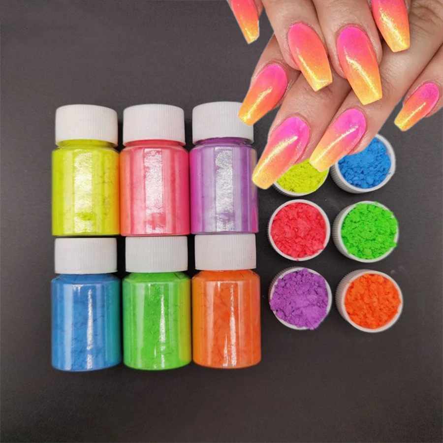 Fluorescent Mineral Mica Pigment Symphony Highlight Pearlescent Epoxy Resin Nail Art Glitter Eyeshadow Soap Cosmetic Powder