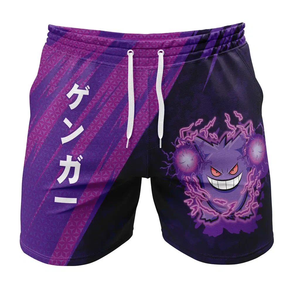 Anime pants 3D digital printing summer men's fitness shorts quick-drying mesh shorts sports and leisure