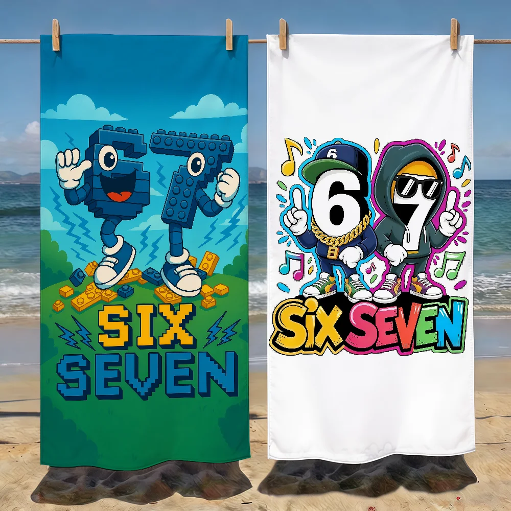 67 Six Seven Towel Soft Pool Gift For Travel Gym Shower Camping Quick Dry Sports Beach Towels