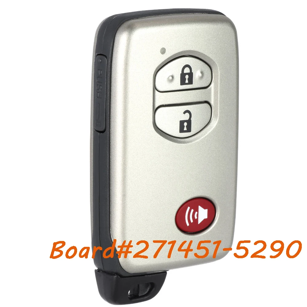 KEYECU 271451-5290 314.3MHz スマートキーレスリモートキーFob トヨタ 4ランナー プリウスC プリウスV ヴェンザ 2012 2013 2014 2015 HYQ14ACX用