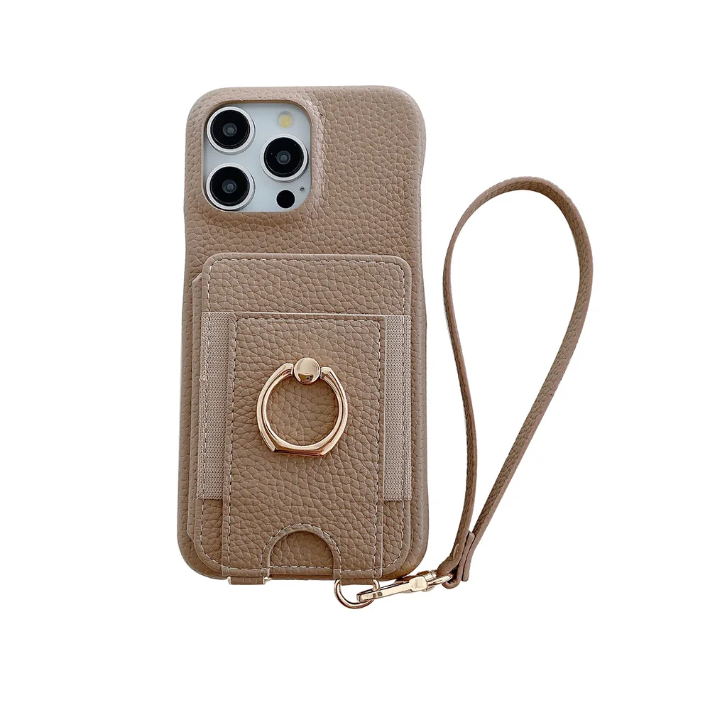 

Чехол с кольцом на палец Wtist Strap для Samsung Galaxy Wide 6 5 Quantum 4 Buddy 3 Jump Multi 5 карт, кожаный ремешок, противоударный чехол