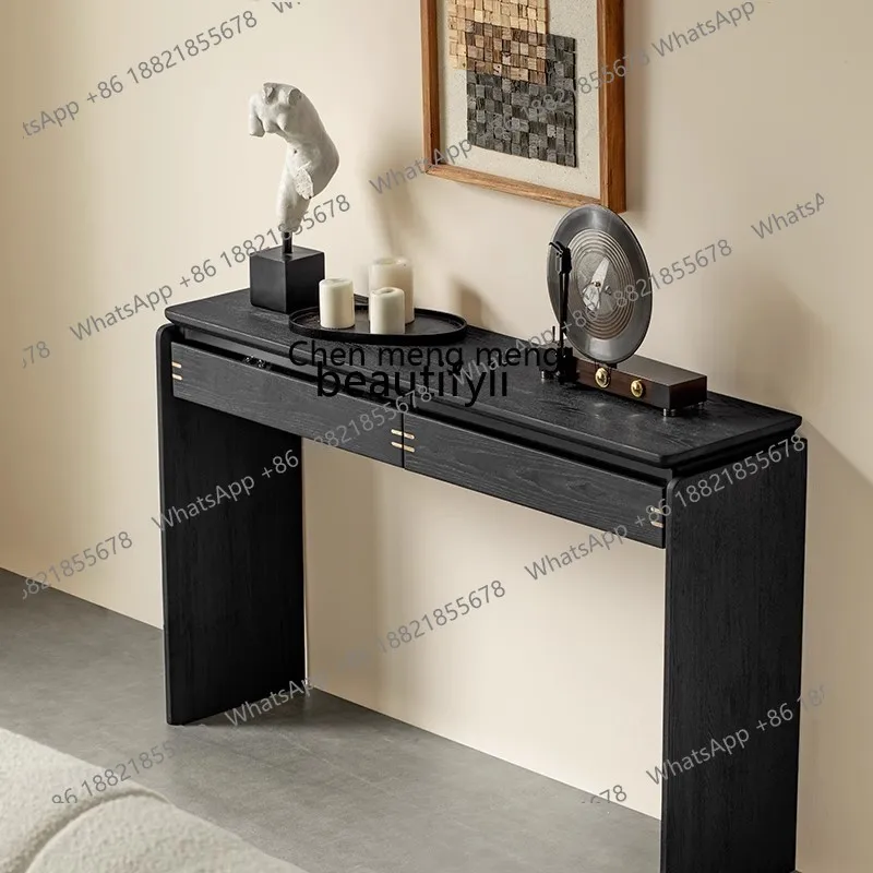 Furniture, porch cabinets against the wall, black extremely narrow, strip cases, dresser shelves