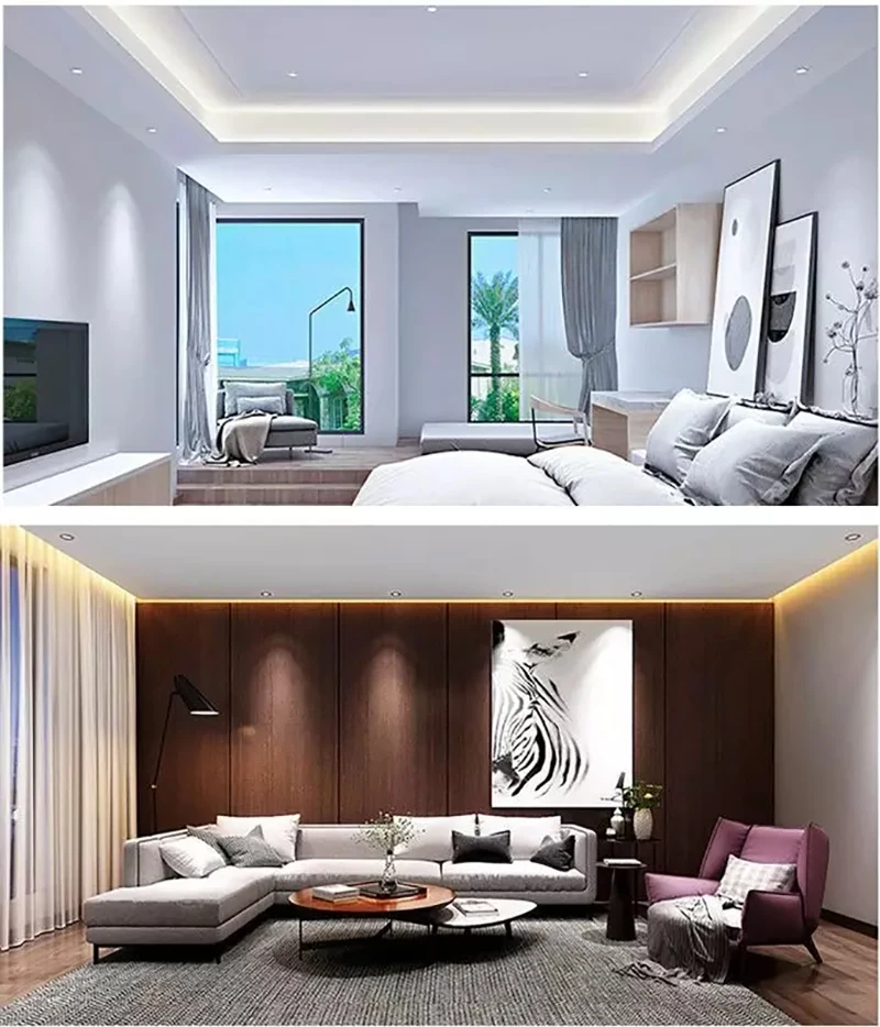 Tira de iluminación LED CCT de doble Color, 120LED, 6000K + 3000K