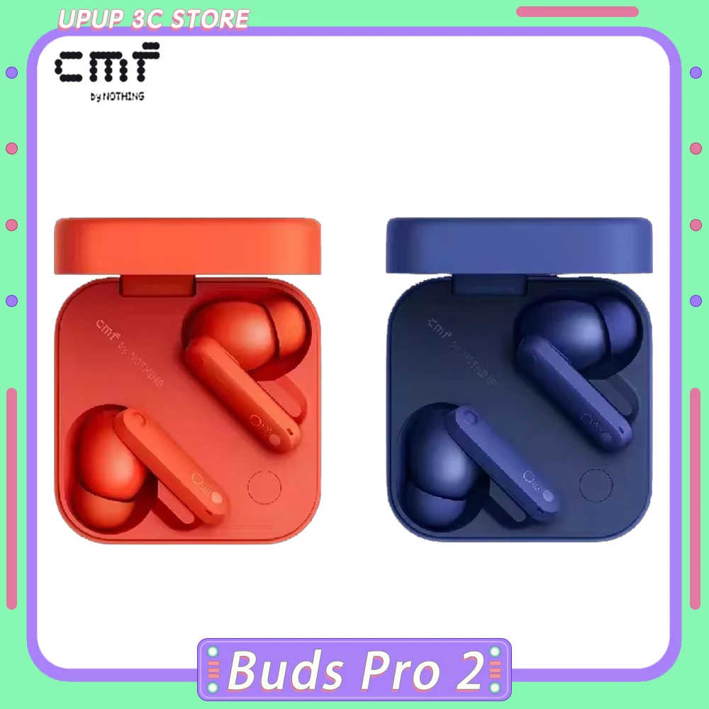 

Cmf By Nothing Buds Pro 2 Headphones Bluetooth Anc Noise Reduction Hifi Wireless Earphones Earbuds For Outdoors Custom Gifts