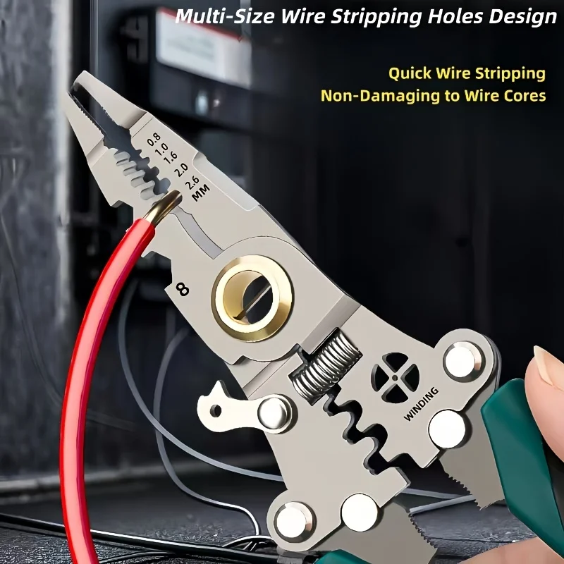 Bild 4: 1-teiliger multifunktionaler zusammenklappbarer Drahtschneider, robuste Metallkonstruktion mit ergonomischen Griffen, kompaktes faltbares Design