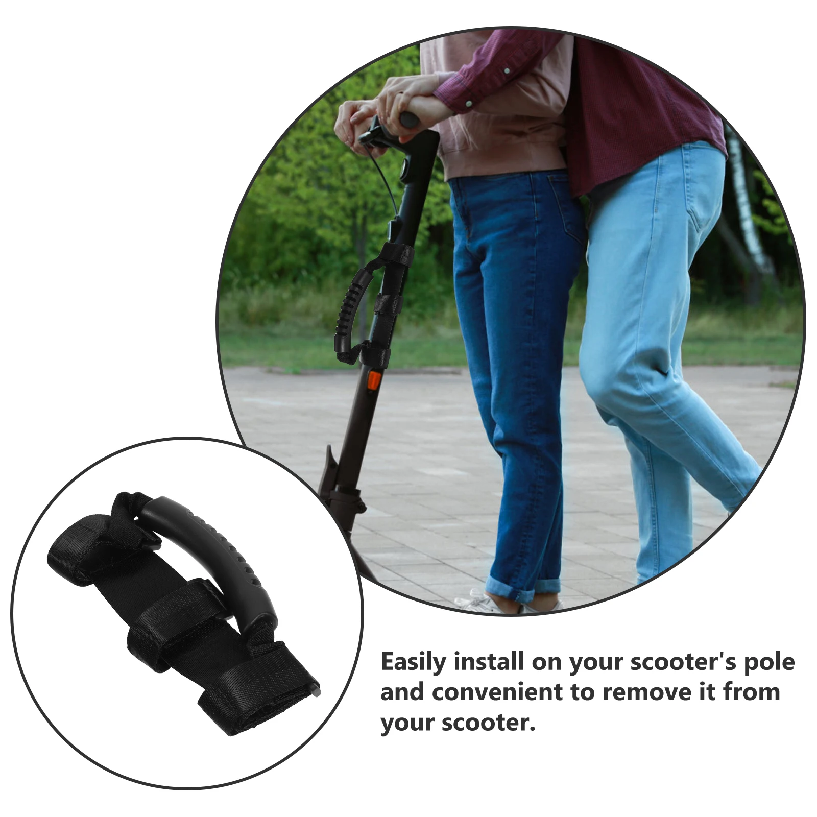 

Scooter Handle Strap Portable Band for Electric Scooter Skateboard Carrying Handle Accessories Labor-saving Durable Wide Soft