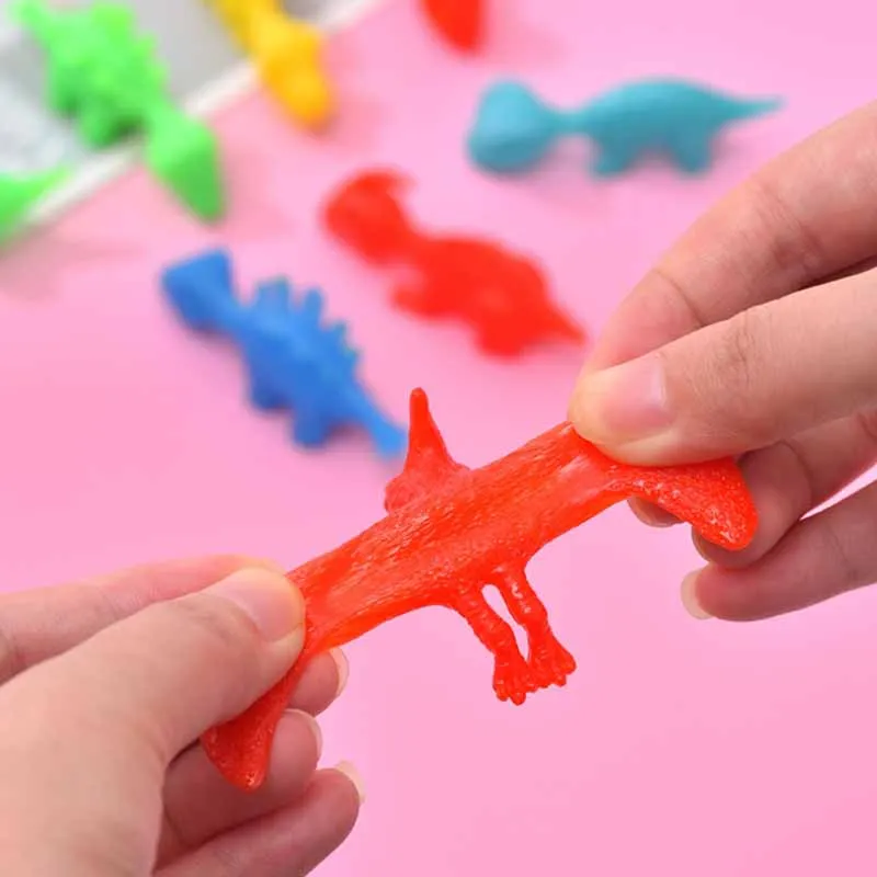 Funny Small Dinosaur Finger Catapult Brinquedos, Crianças Decompression Prank Brinquedos, Novidade Divertida Engraçada