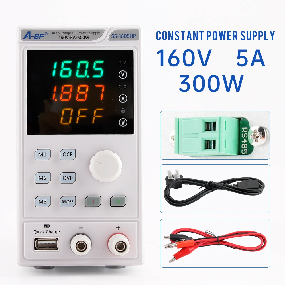 A-BF DC Power Supply 300W  Constant Power Adjustable 80V 10A Laboratory Source 4 Digit Mini Memory Function Voltage Regulator