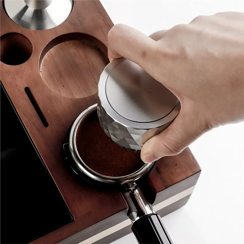 TKOH-Gravity Coffee Distributor Espresso Tamper Stainless Steel Leveling Tool Base