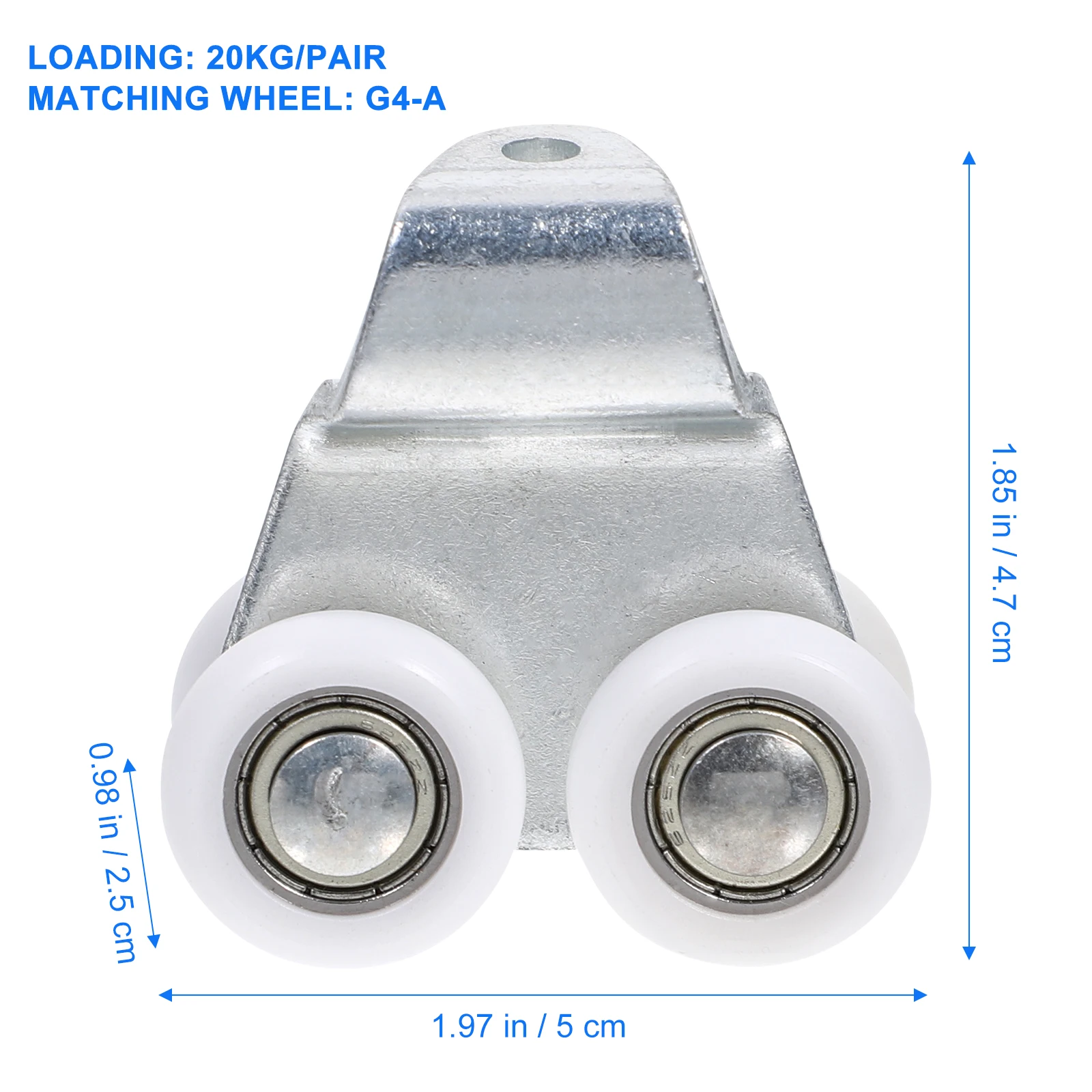 

Sliding Door Roller Premium Metal Durable Smooth Silent Cabin Guide Pulley for Cabinet Barn Patio Door Accessories
