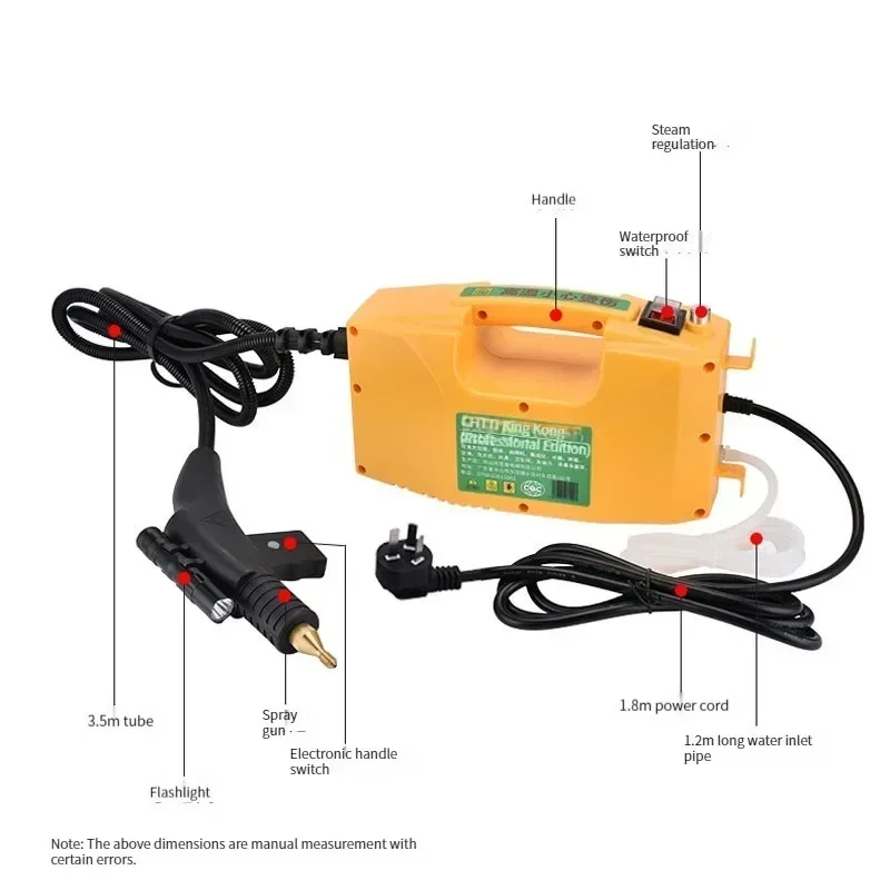 

Портативная машина для паровой чистки 220 В, кухонная машина для стерилизации и дезинфекции, портативное оборудование для чистки вытяжки