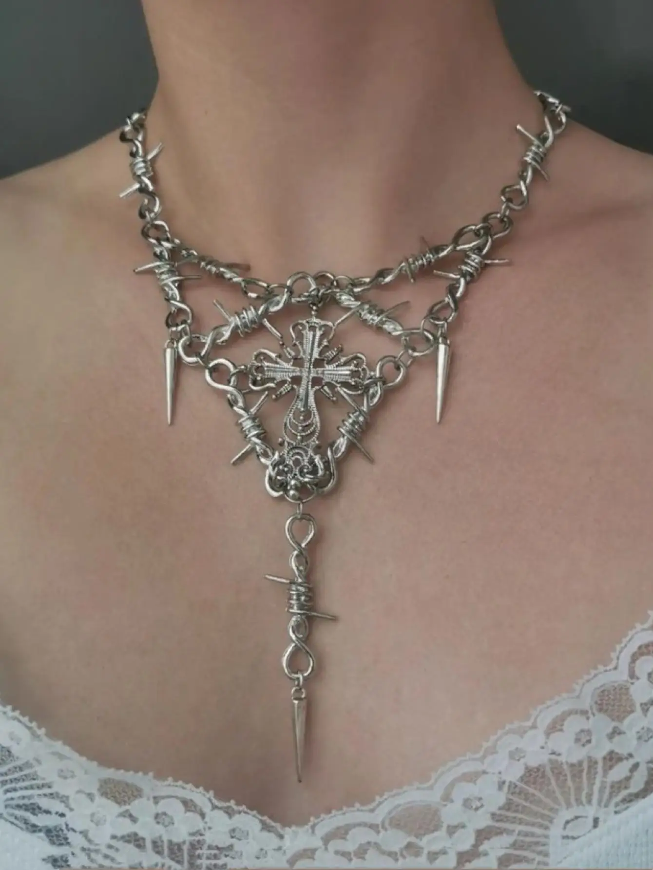 Gothic Thorn Cross …