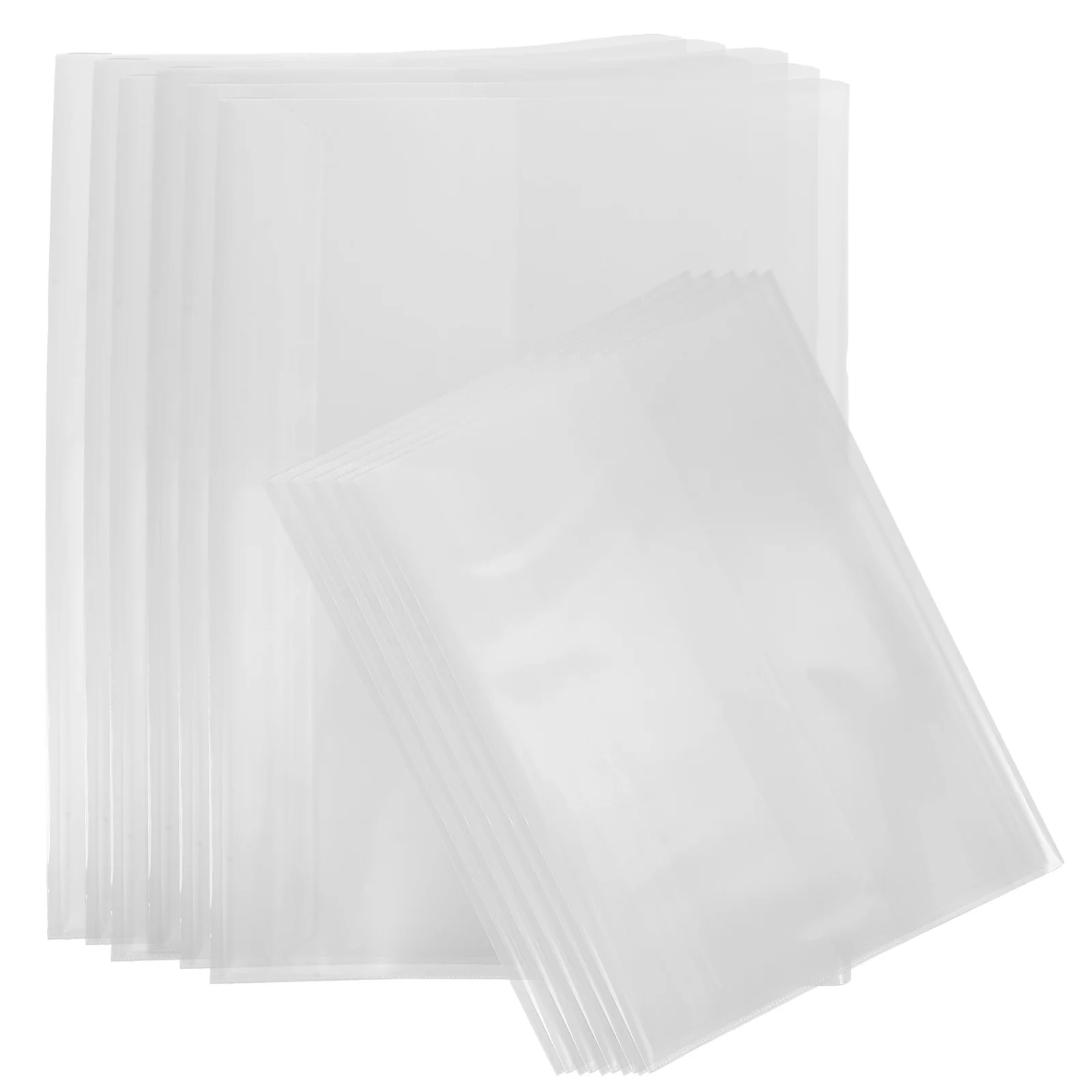 

20Pcs Clear Book Covers Transparent Plastic Protective Sleeve Anti-Scratch Book Protector for Notebooks Textbooks