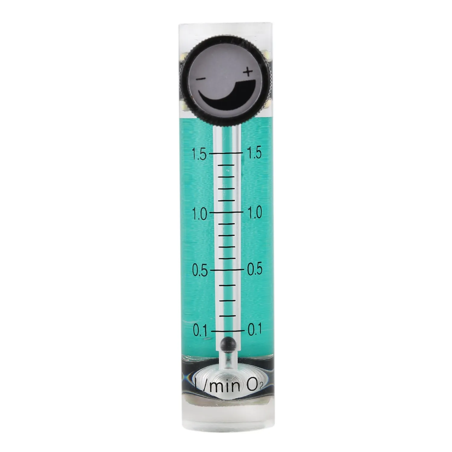 0.1-1.5LPM 1.5L Oxygen Flow Meter Flowmeter with Control Valve for Oxygen Air Gas