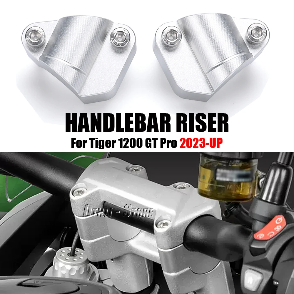 

Motorcycle Accessories HandleBar Riser Clamp Extend Heightening For Tiger 1200 Tiger1200 TIGER 1200 TIGER1200 GT PRO 2023