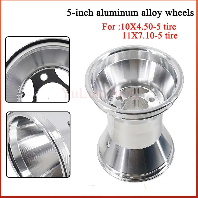 ل الذهاب كارت سبائك الألومنيوم 5 بوصة 10X4.5-5 الجبهة 11x7.10-5 حافة العجلة الخلفية صالح ل ATV الذهاب كارت سكوتر الانجراف سيارة #1